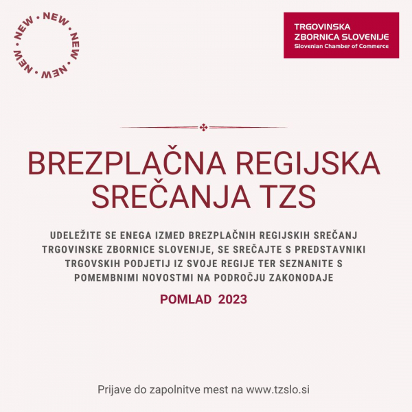 Brezplačna regijska srečanja TZS po Sloveniji